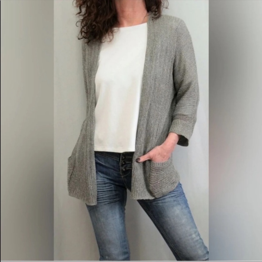 SOLD💥Eileen Fisher Knit Linen Cardigan